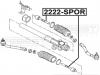 FEBEST 2222-SPOR Тяга рулевая