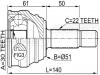 FEBEST 2310011 ШРУС НАРУЖНЫЙ 30x51x22 (SEAT CORDOBA (6K2/C2) 1993-1999 SEAT IBIZA II (6K1) 1993-1999 SEAT TOLEDO I