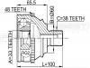 FEBEST 2310018A48 ШРУС НАРУЖНЫЙ 33x60x38 (VOLKSWAGEN TRANSPORTER T4 1990-2003) FEBEST