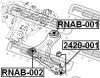 FEBEST 2420-001 Опора шаровая переднего нижнего рычага