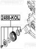 FEBEST 2488-KOL РОЛИК ОБВОДНОЙ