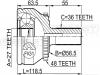 FEBEST 2710XC90 ШРУС НАРУЖНЫЙ 27x58x36 (VOLVO XC90 2003-) FEBEST