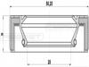 FEBEST 95GAY-30500909R Сальник привода (30X50X9) 95GAY-30500909R