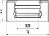 FEBEST 95GDS-39741111R Сальник привода (39X74X11) 95GDS-39741111R