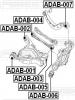 FEBEST ADAB-007 Сайлентблок заднего поперечного рычага