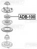 FEBEST ADB-100 Подшипник опоры переднего амортизатора