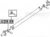 FEBEST ASM99 КРЕСТОВИНА КАРДАННОГО ВАЛА 30x71.5 (MITSUBISHI L200 KB4T 2005- MITSUBISHI PAJERO II V14W-V55W 1991-2