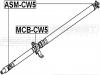 FEBEST ASM-CW5 КРЕСТОВИНА КАРДАННОГО ВАЛА 22X57 (CITROEN C-CROSSER 2007-; MITSUBISHI ASX GA# 2010-; MITSUBISHI OUTLANDER CW# 2006-2012; PEUGEOT 4007 2007-) FEBEST