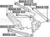 FEBEST BMAB-023 Сайлентблок BMW X3 F25 2009-