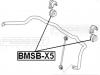 FEBEST BMSBX5 ВТУЛКА ПЕРЕДНЕГО СТАБИЛИЗАТОРА D29 (BMW X5 E53 1999-2005) FEBEST