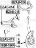 FEBEST BZAB-024 Сайлентблок BZAB-024