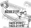 FEBEST BZSB-211F ВТУЛКА ПЕРЕДНЕГО СТАБИЛИЗАТОРА КОМПЛЕКТ