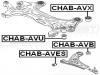 FEBEST CHAB-AVES Сайлентблок переднего рычага
