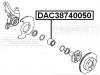 FEBEST DAC38740050 DAC38740050 ПОДШИПНИК СТУПИЧНЫЙ ПЕРЕДНИЙ (38x74x50)