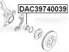 FEBEST DAC39740039 DAC39740039 ПОДШИПНИК СТУПИЧНЫЙ ПЕРЕДНИЙ (39x74x39)