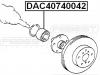FEBEST DAC40740042 DAC40740042_подшипник ступ.передн./ Toyota Corolla AE110/EE110/CE110 1995-2001