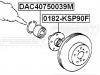 FEBEST DAC40750039M ПОДШИПНИК СТУПИЧНЫЙ ПЕРЕДНИЙ (40x75x39) (TOYOTA YARIS NCP90/KSP10 2005-) FEBEST