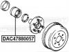 FEBEST DAC47880057 DAC47880057 ПОДШИПНИК СТУПИЧНЫЙ ЗАДНИЙ (47x88x57.5)