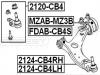 FEBEST FDAB-CB4S Сайлентблок передний переднего рычага