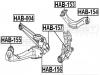 FEBEST HAB004 САЙЛЕНБЛОК ЗАДНЕГО РЫЧАГА (HONDA CIVIC EU/EP/ES 2001-2006 HONDA CIVIC FD 2006- HONDA CIVIC FD 2006-