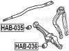 FEBEST HAB-036 Сайленблок нижний переднего рычага