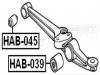 FEBEST HAB045 САЙЛЕНБЛОК ПЕРЕДНЕГО НИЖНЕГО РЫЧАГА