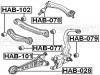FEBEST HAB-101 САЙЛЕНБЛОК ЗАДНЕЙ ТЯГИ () FEBEST