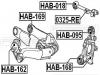 FEBEST HAB-168 Сайлентблок задней цапфы