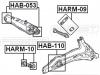 FEBEST HARM09 HARM-09_ремкомплект сайленблоков тяги/ Honda CR-V RD1/RD2/Civic EJ9/EK1/3/4 95-01