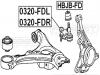 FEBEST HBJBFD ПЫЛЬНИК ОПОРЫ ШАРОВОЙ НИЖНЕГО РЫЧАГА (HONDA CIVIC FD 2006- HONDA CR-V RE3/RE4 2007-) FEBEST