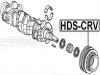 FEBEST HDSCRV ШКИВ КОЛЕНВАЛА B18B/B20B