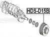 FEBEST HDSD15B ШКИВ КОЛЕНВАЛА D13B/D15B/ZC