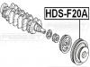 FEBEST HDSF20A ШКИВ КОЛЕНВАЛА F20A/F22A/H23A/F22B