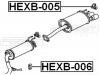 FEBEST HEXB-006 Крепление глушителя: HONDA CR-V RE3/RE4 2007-