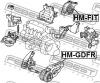 FEBEST HM-GDFR ПОДУШКА ДВИГАТЕЛЯ ПЕРЕДНЯЯ