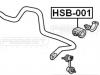 FEBEST HSB001 ВТУЛКА ПЕРЕДНЕГО СТАБИЛИЗАТОРА D27.2