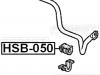 FEBEST HSB-050 Втулка стабилизатора передняя