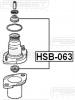 FEBEST HSB-063 Втулка заднего амортизатора
