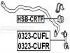 FEBEST HSB-CRTF Втулка переднего стабилизатора