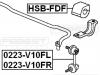 FEBEST HSBFDF ВТУЛКА ПЕРЕДНЕГО СТАБИЛИЗАТОРА D24.2 (HONDA CIVIC FD 2006-) FEBEST