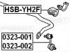 FEBEST HSB-YH2F Втулка переднего стабилизатора