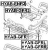 FEBEST HYAB-GFRL САЙЛЕНБЛОК ЗАДНЕГО ПРОДОЛЬНОГО РЫЧАГА