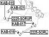 FEBEST KAB-021 Сайлентблок заднего продольного рычага