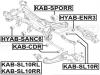FEBEST KAB-SL10RR Сайленблок заднего продольного рычага