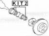 FEBEST KIT2 Сальник ступичного подшипника