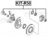 FEBEST KIT-R50 Подшипник роликовый передней полуоси, ремкомплект