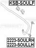 FEBEST KSB-SOULF Втулка стабилизатора: KIA SOUL 2008-