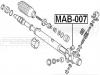 FEBEST MAB007 САЙЛЕНБЛОК РУЛЕВОЙ РЕЙКИ (MITSUBISHI PAJERO III MONTERO V75W 2000-2006 MITSUBISHI PAJERO IV MONTERO