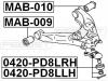 FEBEST MAB010 САЙЛЕНБЛОК ЗАДНИЙ НИЖНЕГО РЫЧАГА