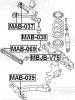 FEBEST MAB038 САЙЛЕНБЛОК ЗАДНЕГО ПОПЕРЕЧНОГО РЫЧАГА (MITSUBISHI PAJERO III MONTERO V75W 2000-2006 MITSUBISHI PAJER